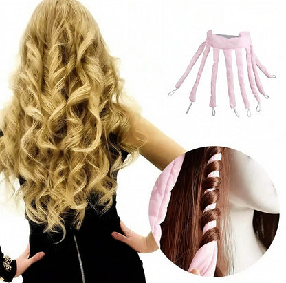 ✨ Heatless 8 Prong Curling Ribbon – Soft Waves Overnight