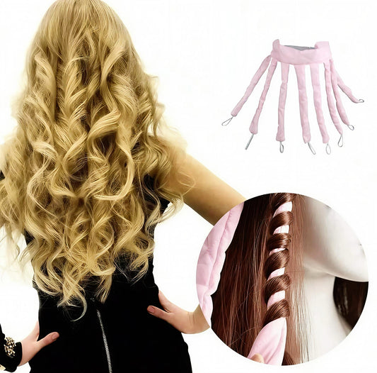 ✨ Heatless 8 Prong Curling Ribbon – Soft Waves Overnight