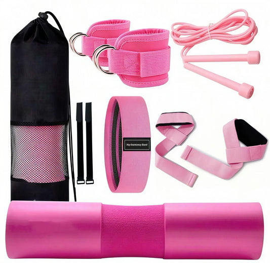 🖤 5pcs Barbell Pad Kit – Full Support Training Set