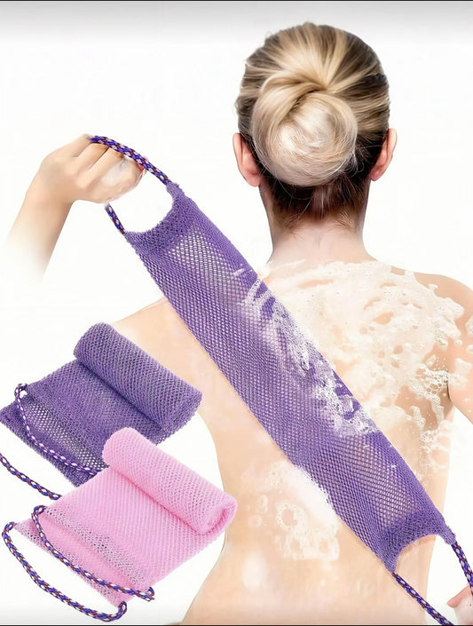 🌍 African Mesh Exfoliating Back Scrubber🛁✨