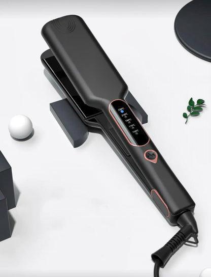 🔥 2-Inch Titanium Hair Straightener – Wide Plate for Thick & Curly Hair
